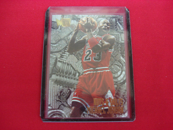1995-96 Fleer Metal Nuts & Bolts Michael Jordan #212 Chicago Bulls Rookie Card