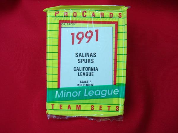 1991 Salinas Spurs ProCards Minor League Baseball Card Set - Factory Sealed & Complete