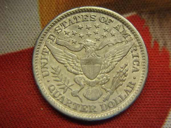 1898 Barber Quarter - High Detail, Attractive Toning - US Silver Coin