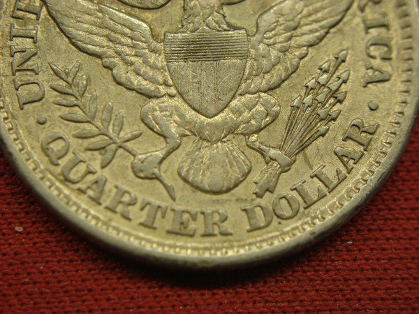 1898 Barber Quarter - High Detail, Attractive Toning - US Silver Coin