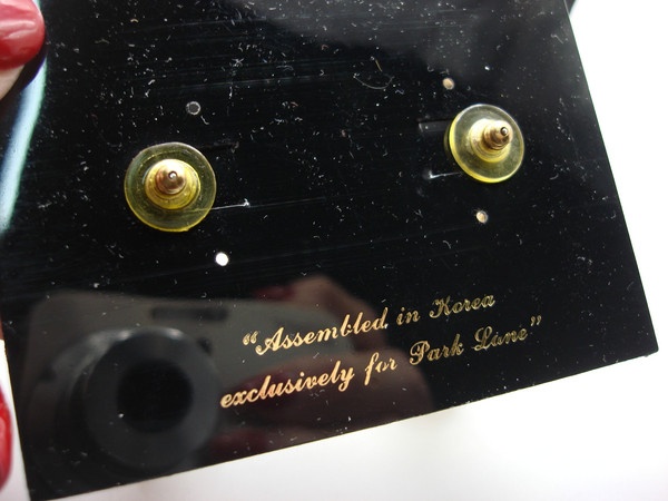 Vintage Park Lane Faux Pearl & Gold Choker Necklace & Earrings Set - Authentic & Elegant