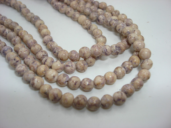 Vintage Blue Veined Sodalite Necklace - 68 Inch Long Estate Find