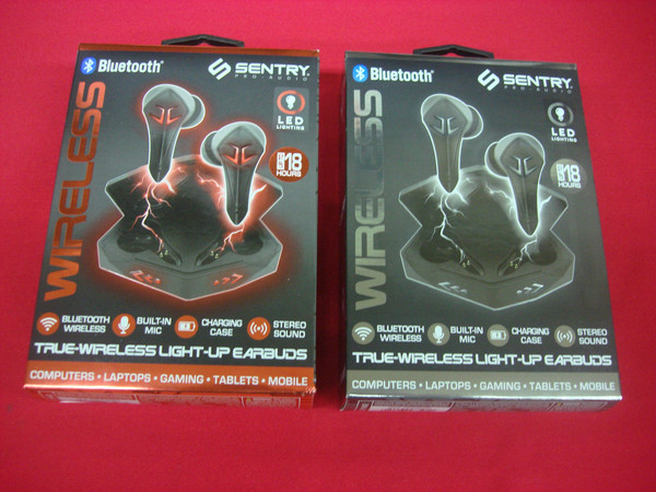 Sentry Pro Audio Light-Up True Wireless Earbuds - Bluetooth, LED & Immersive Sound