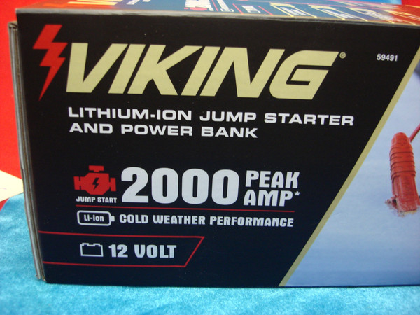 Viking 59491 2000 AMP Lithium Jump Starter & Power Bank - New, Unopened