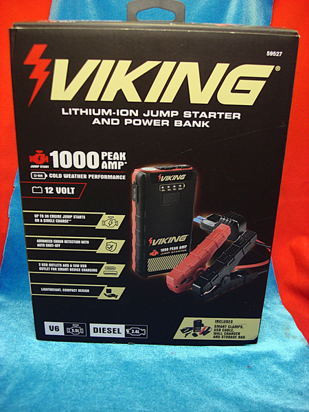 Viking 59527 1000A Lithium Jump Starter & Power Bank - New, Unopened