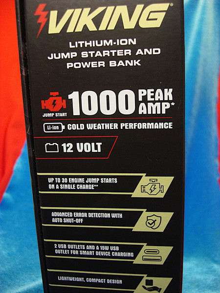 Viking 59527 1000A Lithium Jump Starter & Power Bank - New, Unopened