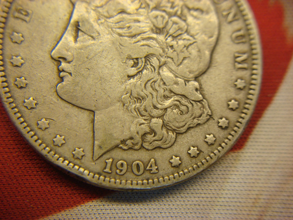 1904 Morgan Silver Dollar - Full Rims, Great Detail & Natural Toning