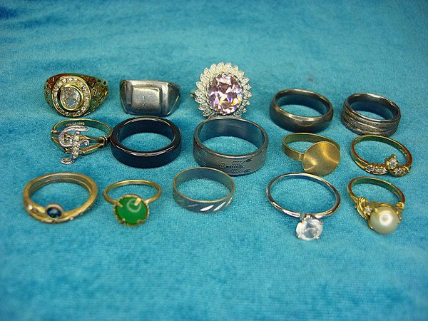 Vintage & Modern Fashion Ring Lot of 15 - Estate Finds, Unique Designs Under $3 Each