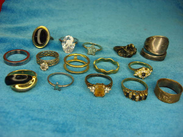 Vintage & Modern Fashion Ring Lot of 15 - Unique Jewelry Collection Under $3 Each