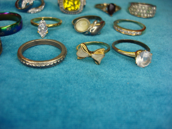 Vintage to Modern Fashion Ring Lot - 15 Unique Estate Rings Under $3 Each
