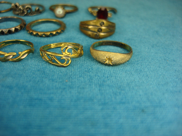 Vintage & Modern Fashion Ring Lot - 15 Dainty, Unique Pieces Under $3 Each