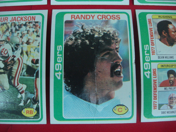 1978 Topps San Francisco 49ers Football Card Lot (8 Cards) - EX-MT Condition