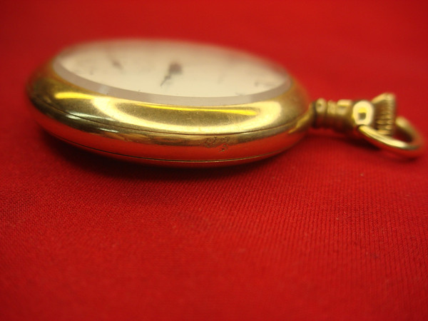 Vintage Elgin Open Face Pocket Watch, Grade 291, 7 Jewel Movement & Diamond Accents - Repair/Parts