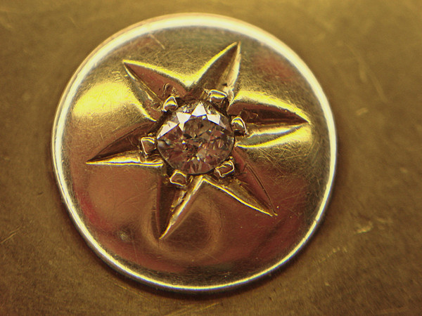 Vintage Elgin Open Face Pocket Watch, Grade 291, 7 Jewel Movement & Diamond Accents - Repair/Parts