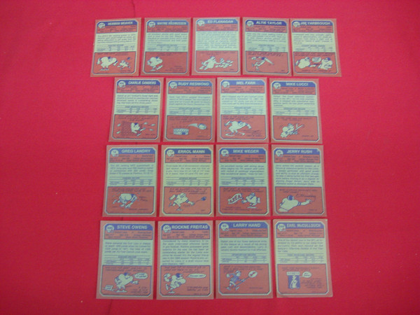1973 Topps Detroit Lions Football Cards - 17 Card Lot (EX-MT+ Condition)