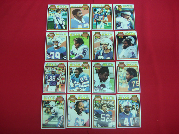Vintage 1979 Topps Buffalo Bills Football Card Lot (16 Cards) - EX-MT Condition