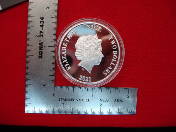 2021 NIUE Anakin Skywalker Proof Silver Coin .999 Fine - Star Wars Collectible