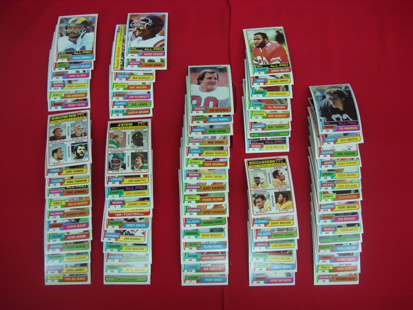 1981 Topps Football Card Lot (454/528) - Excellent-Mint Condition, Vintage Football Cards