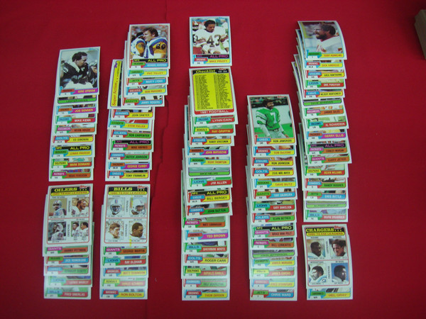 1981 Topps Football Card Lot (454/528) - Excellent-Mint Condition, Vintage Football Cards