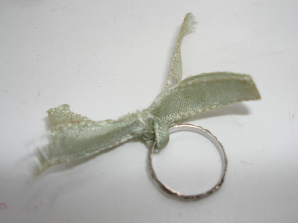 Vintage Chas. Longacre 10K Gold Baby Ring, Original Case, Pottstown PA