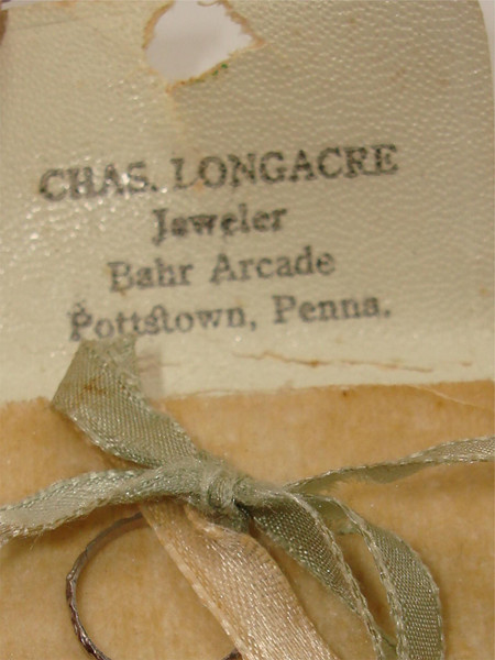 Vintage Chas. Longacre 10K Gold Baby Ring, Original Case, Pottstown PA