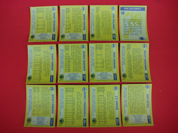 1982 Topps Kansas City Chiefs Football Card Lot (12 Cards, EX-MT+)