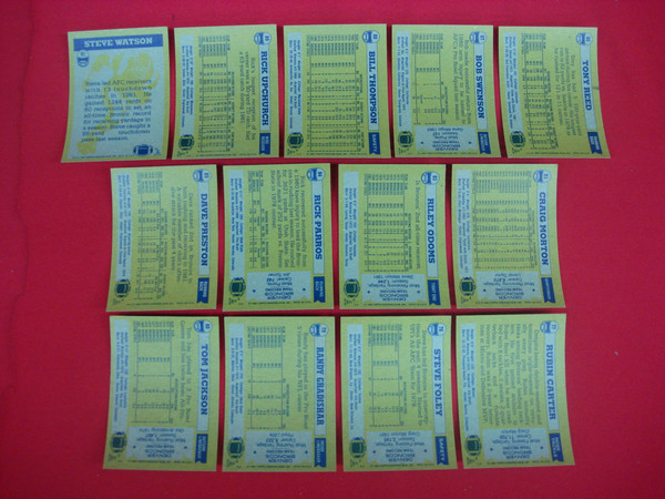 Vintage 1982 Topps Denver Broncos Football Card Lot (13 Cards) - Excellent Condition