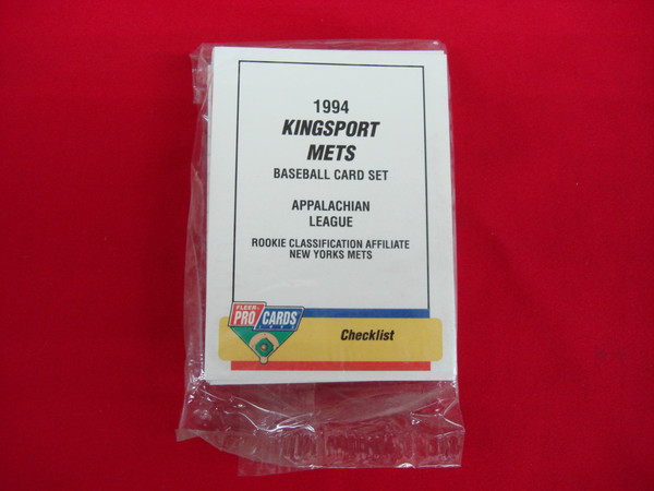 1994 Fleer ProCards Kingsport Mets MiLB Team Set w/ Terence Long - Factory Sealed