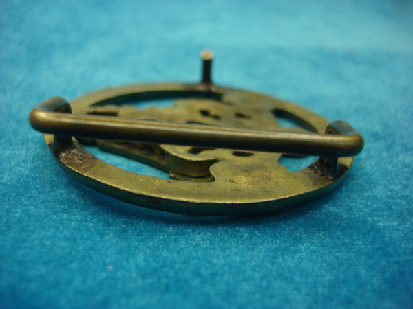 Vintage Solid Brass Sextant Belt Buckle - Pre-Owned, Excellent Condition