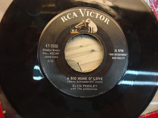 Vintage Elvis Presley 45s - Group of 5 Classic Hits