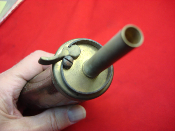 Vintage Copper & Brass Powder Flask - Italian Made, 30gn Capacity