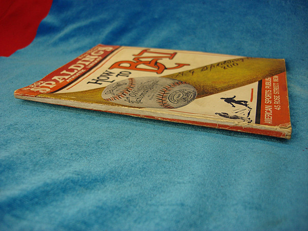 Vintage Spalding's Athletic Library No. 80R 'How To Bat' - 1921 Baseball Instruction Book