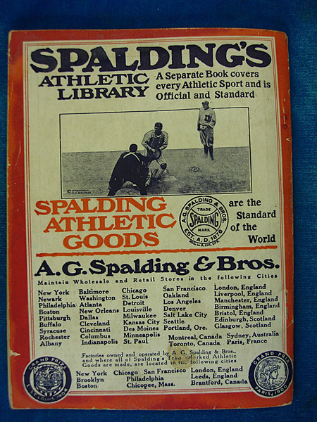 Vintage Spalding's Athletic Library No. 80R 'How To Bat' - 1921 Baseball Instruction Book