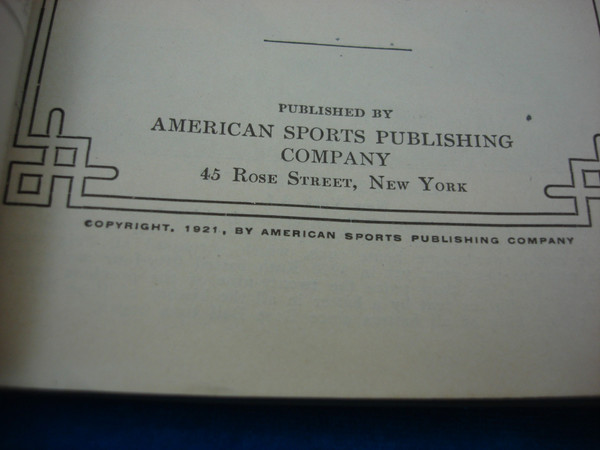 Vintage Spalding's Athletic Library No. 80R 'How To Bat' - 1921 Baseball Instruction Book
