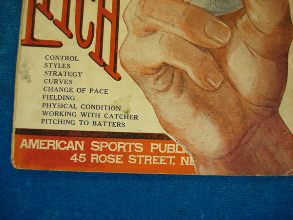 Vintage Spalding's Athletic Library No. 79R 'How to Pitch' - 1921 Baseball Book