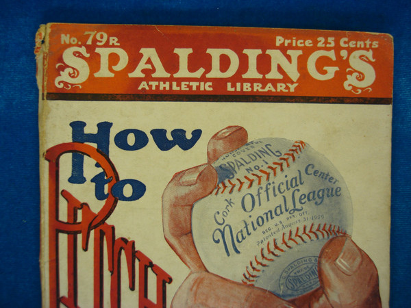 Vintage Spalding's Athletic Library No. 79R 'How to Pitch' - 1921 Baseball Book