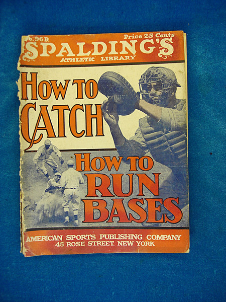 1921 Vintage Spalding's Athletic Library - How to Catch & Run Bases | Baseball Training Classic