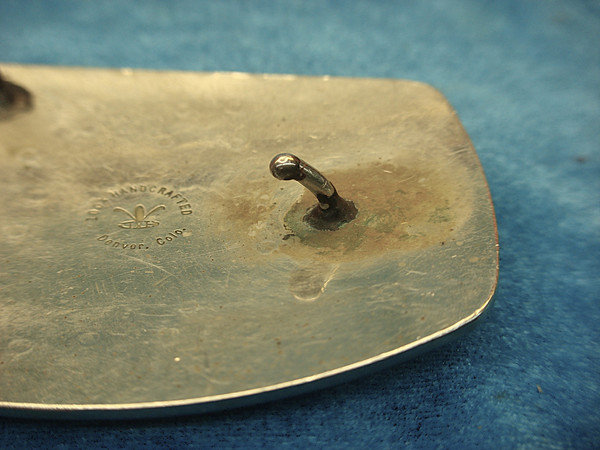 Vintage Johnson & Held Western Buckle with Egyptian/Peruvian King & Abalone Inlay