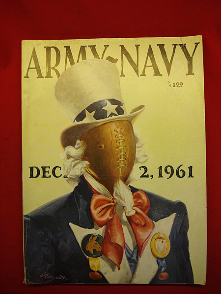Vintage 1961 Army-Navy Football Game Program - Official, 216 Pages - Excellent Condition