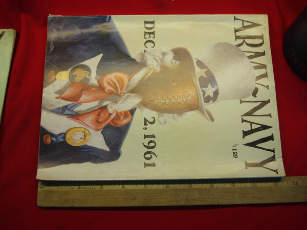 Vintage 1961 Army-Navy Football Game Program - Official, 216 Pages - Excellent Condition