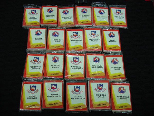 1990-91 AHL & IHL Hockey ProCards Factory Sealed Team Sets (21 Teams)