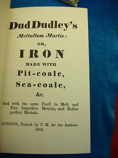 Dud Dudley's Metallum Martis Facsimile: 1665 Edition - Historical Metal Forging Text