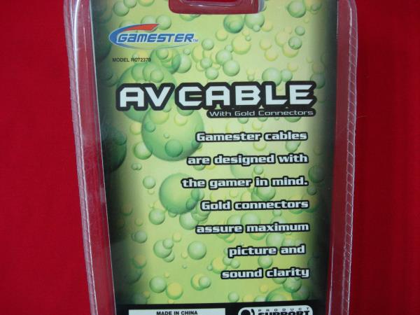 Brand New Xbox AV Cable - Gold Plated Ends by Gamestar (Sealed)