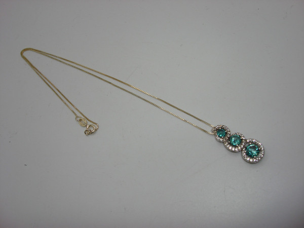 KAY Jewelers Sterling Silver Blue Topaz Pendant Necklace (1.25 CTW)