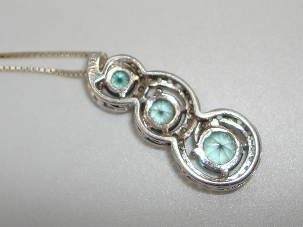 KAY Jewelers Sterling Silver Blue Topaz Pendant Necklace (1.25 CTW)