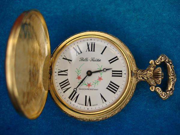 Vintage Style Pocket Watch Set - Stem Wind & Quartz, Duck Hunting & Statue of Liberty Designs
