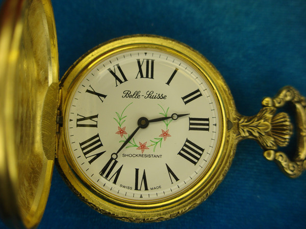 Vintage Style Pocket Watch Set - Stem Wind & Quartz, Duck Hunting & Statue of Liberty Designs