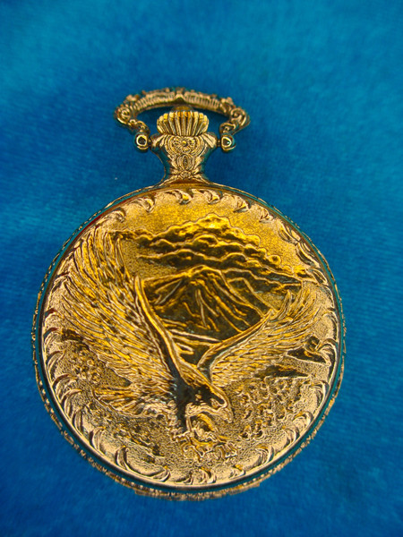 Vintage Style Pocket Watch Set - Stem Wind & Quartz, Duck Hunting & Statue of Liberty Designs