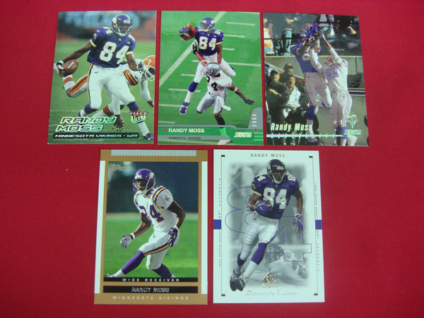Randy Moss Minnesota Vikings Football Card Lot (5 Cards) -  Vintage & Rare Collectibles