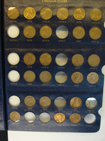 Lincoln Cents Collection 1909-1995 (212 Coins) in Whitman Album - Nice Circulated Set